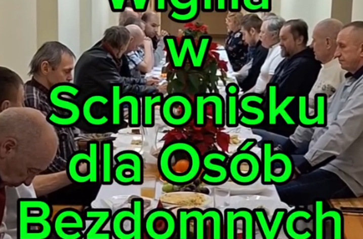 Spotkanie Wigilijne w Schronisku dla Osób Bezdomnych przy MOPS w Świdnicy